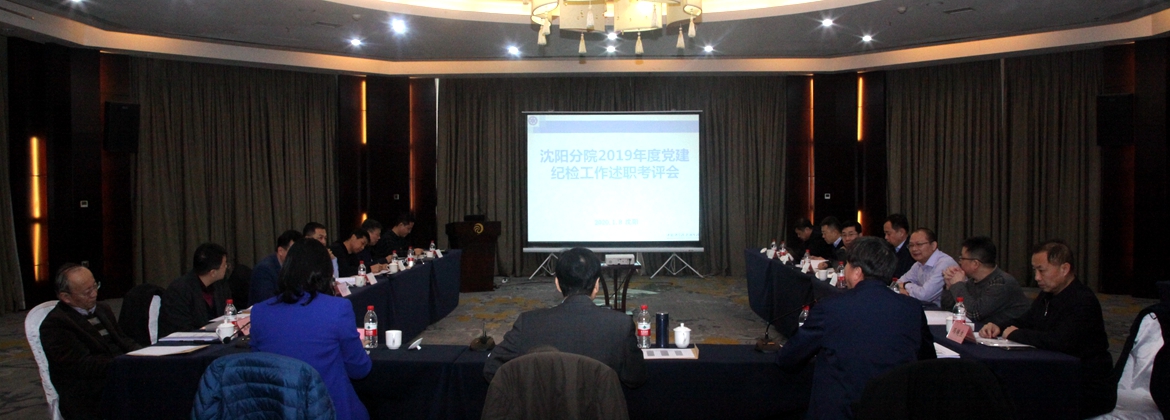 沈陽分院召開分院系統2019年度黨建、紀檢工作述職考評會
