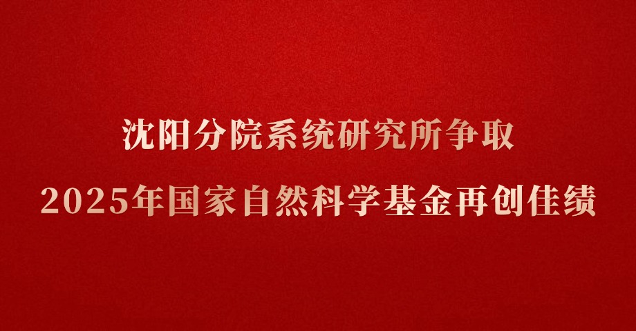 沈陽分院系統研究所爭取2025年國家自然科學基金項目再創佳績